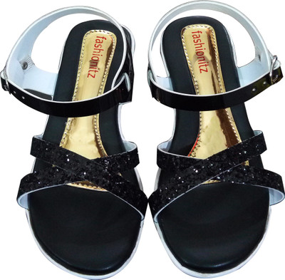 

Fashionitz Women Black Wedges