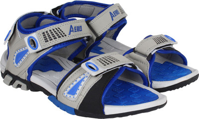 

Aero Men BLK::BLU::LGRY Sandals