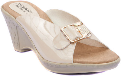 

Dolphin Miles Women Beige Wedges
