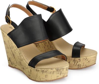 

Nell Women Black Wedges
