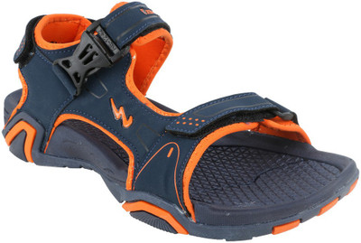 

Action Campus Men Navy Blue and Orange Sandals