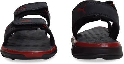 Puma Men black-high risk red Sports Sandals