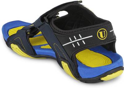 Cozy Men Classy Blue::Fab Yellow Sandals
