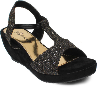 

Bellafoz Women Black Wedges