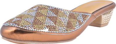 

Adorn Women Golden Heels