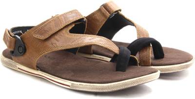 Woodland Men Camel Sandals