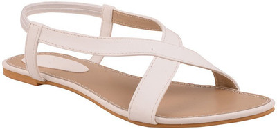 

Adorn Girls Flats(White