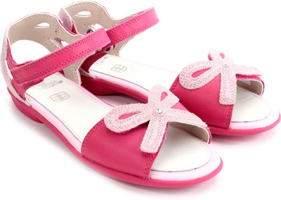 

Clarks Girls Flats, Hot pink lea