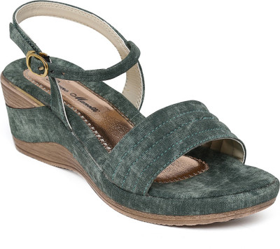 

Bruno Manetti Women Green Wedges