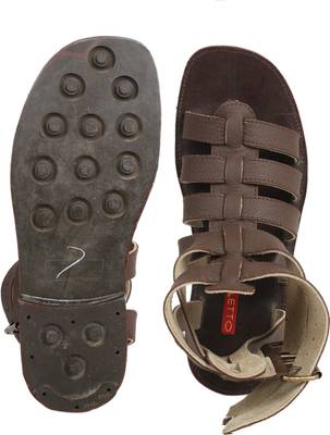 Stiletto Men Brown Sandals
