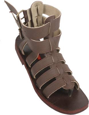Stiletto Men Brown Sandals
