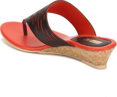 Yepme Women Blue &amp; Red Heels