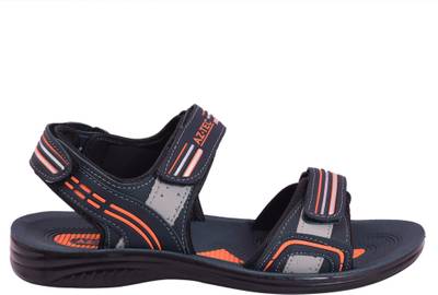 Aztec Men Orange, Blue Sandals