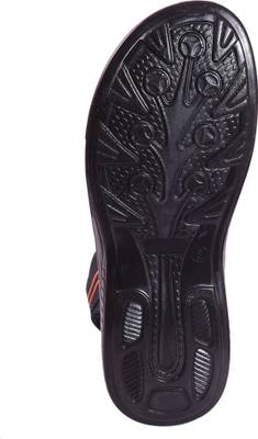 Aztec Men Orange, Blue Sandals