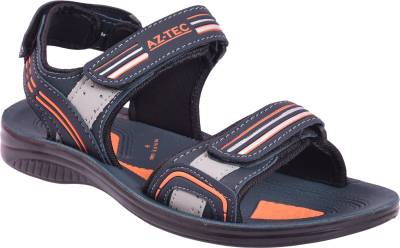 Aztec Men Orange, Blue Sandals