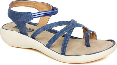 Vendoz Women Denim Fabric Flats