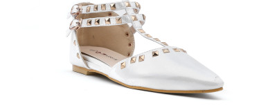 Shuberry Women White Flats