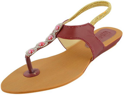 

Footgear Girls Flats, Burgundy