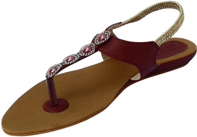 

Footgear Girls Flats, Burgundy