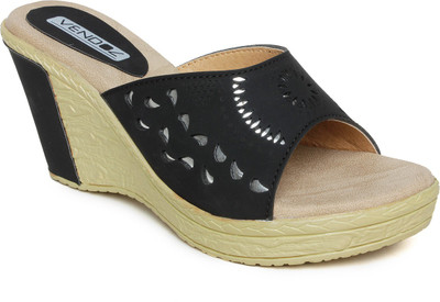 

Vendoz Women Black Wedges