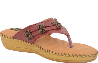 

1 Walk Women Maroon Flats