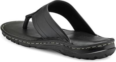 Teakwood Men Black Sandals