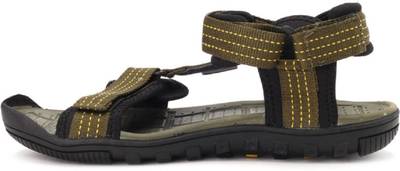 Sparx Men Olive Yellow Sports Sandals