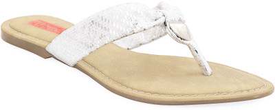 

Footrendz Women Silver Flats