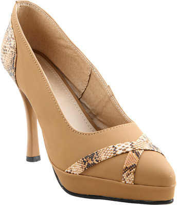 

Adorn Women Beige Heels