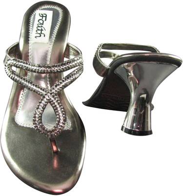 Faith Women Gun Metal Heels