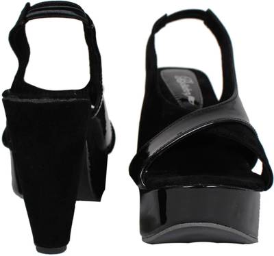 Bellafoz Women Black Heels