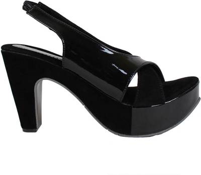 Bellafoz Women Black Heels
