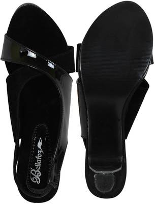 Bellafoz Women Black Heels