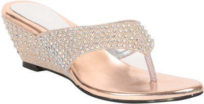 

Adorn Women Beige Wedges