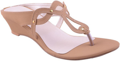 

Adorn Women Beige Wedges