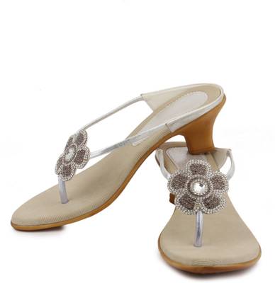 Shezone Women White Heels