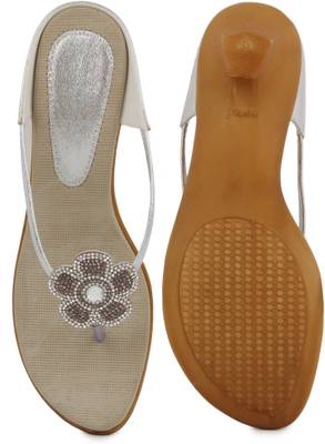 Shezone Women White Heels