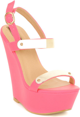 

Flat n Heels Women Pink Wedges