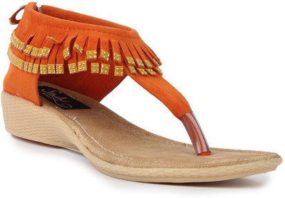 

Sindhi Footwear Girls Sports Sandals(Orange