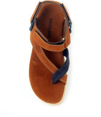 Shoegaro Men Tan Sandals