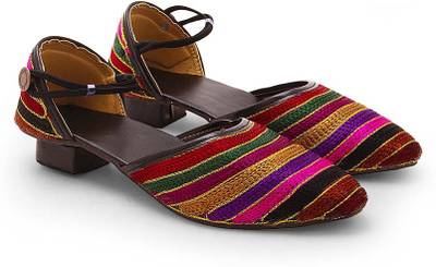 Indiangiftemporium Women Maroon Heels