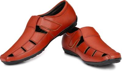 HNT Men Tan Sandals