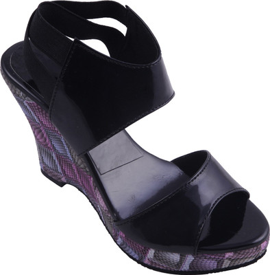 

Adorn Women Black Wedges