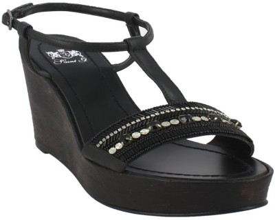 

SAINT G Women Black Wedges