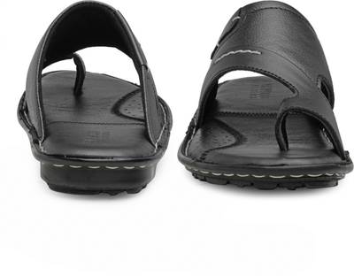 Teakwood Men Black Sandals