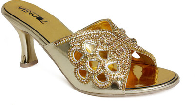 

Vendoz Women Golden Heels