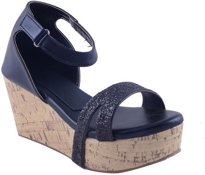 

Adorn Women Black Wedges