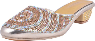 

Adorn Women Golden Heels
