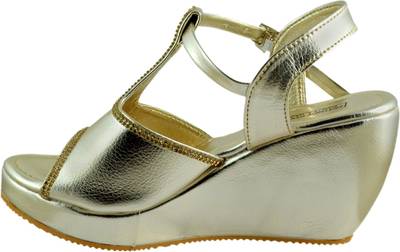 Leatherwood1 Women Gold Heels