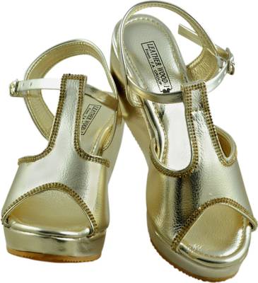 Leatherwood1 Women Gold Heels